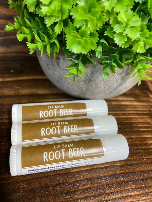 Root beer lip balm