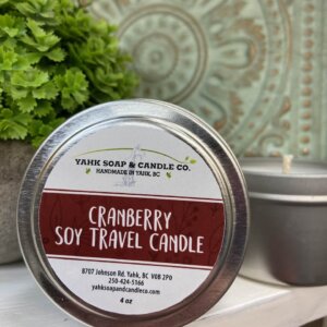 Soy travel candle cranberry