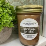 woodsman soy jar candle