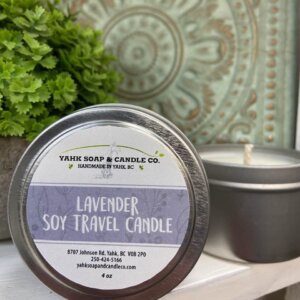 Lavender soy travel candle