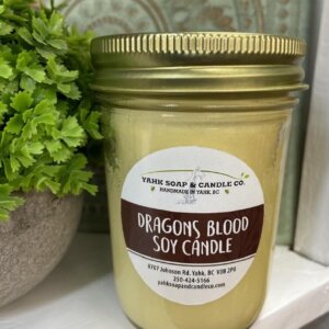 Dragons blood soy candle