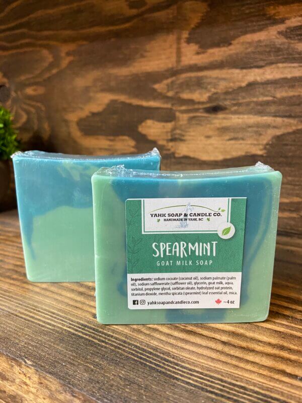spearmint glycerin goat milk soap