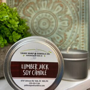 Lumber Jack soy travel candle