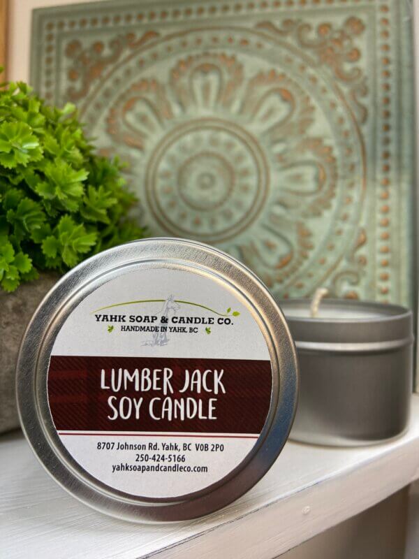 Lumber Jack soy travel candle