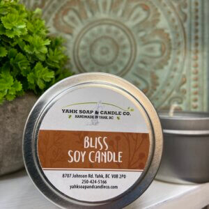 Bliss soy travel candle