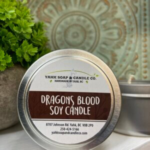 Dragons blood soy travel candle