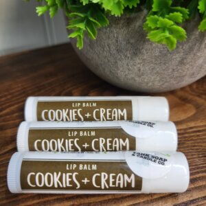 lip balm cookies and cream